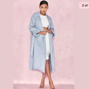 House of London Kiti Egg Blue Trench Coat